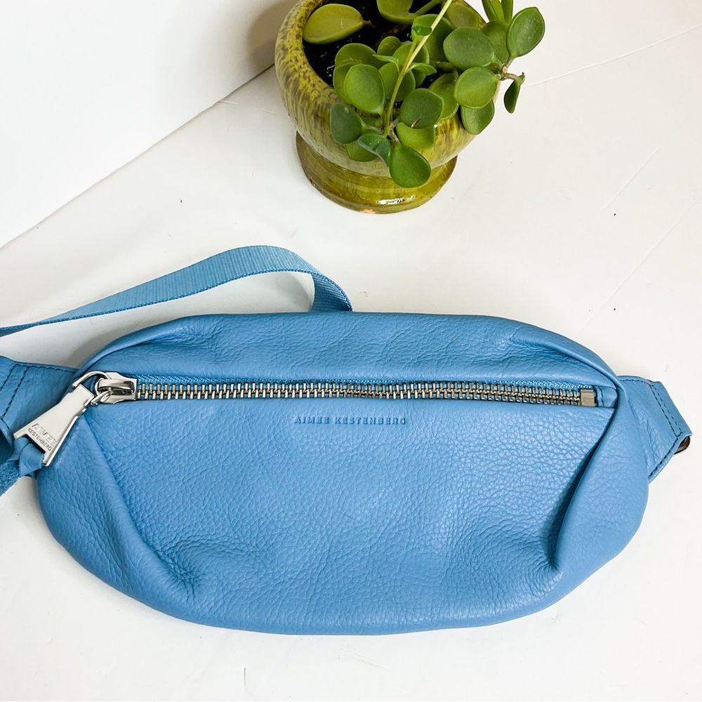 Aimee Kestenberg Blue Leather Waist Bag